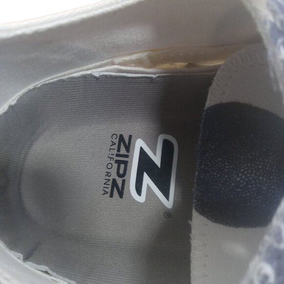 Zipz California Tennis Shoes White Octopus Mens US 10 Womens US 12 Zip Off Upper - Picture 7 of 11
